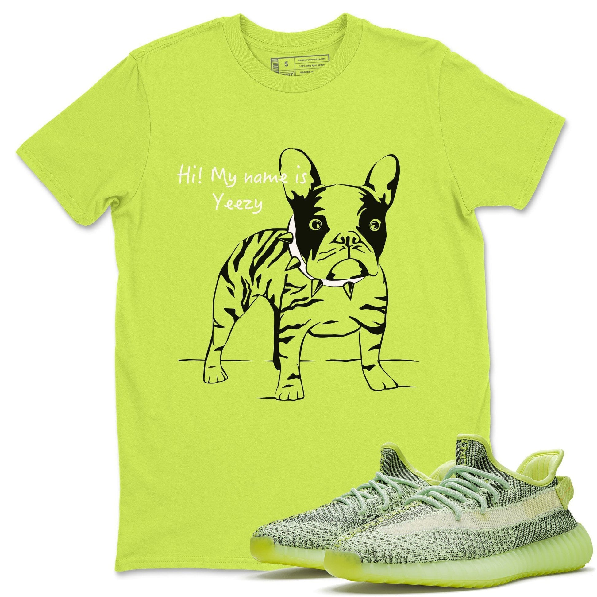 Yeezy 350 V2 Yeezreel Sneaker Match Tees Zebra Frenchie Sneaker Tees Yeezy 350 V2 Yeezreel Sneaker Release Tees Unisex Shirts