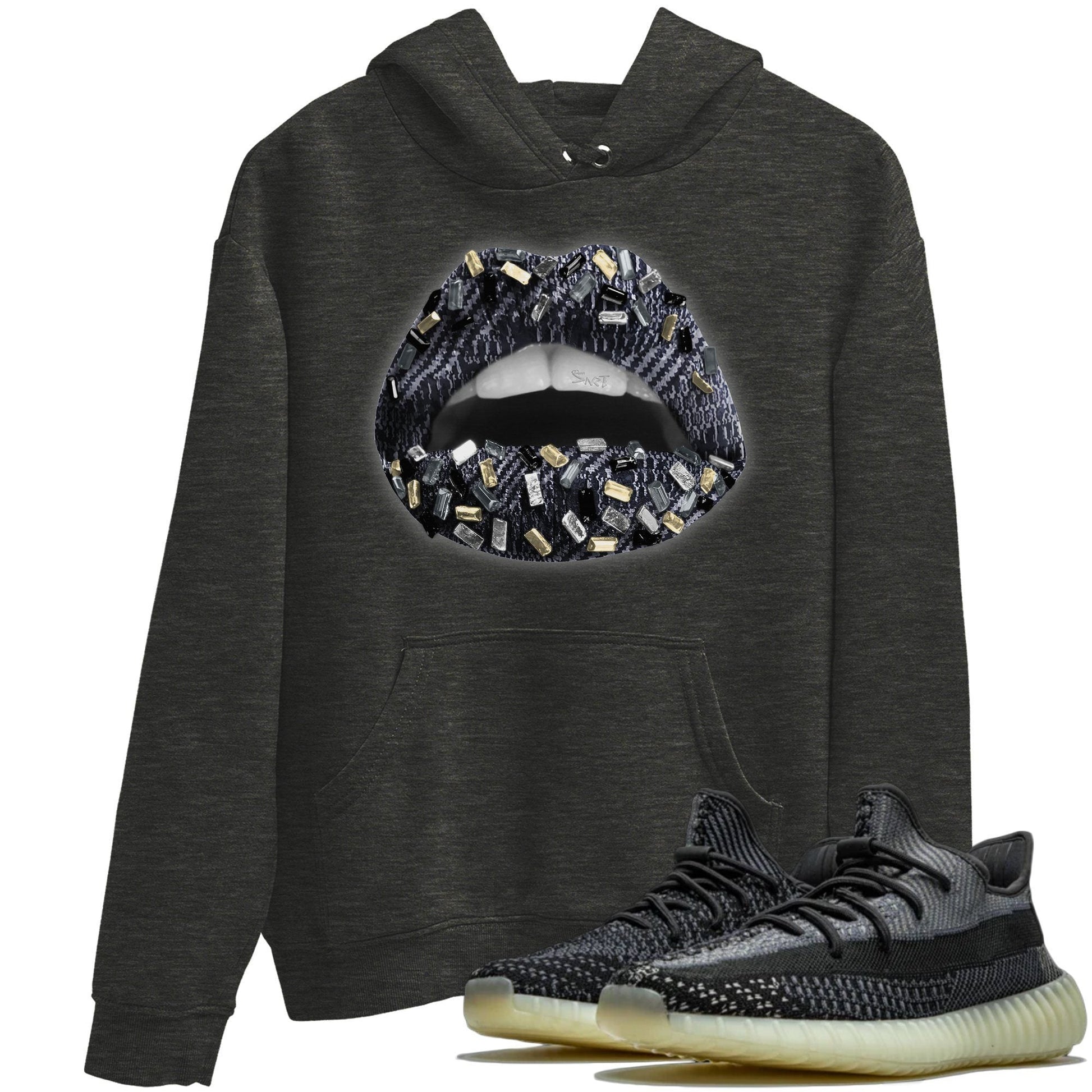 Yeezy 350 Carbon Asriel Sneaker Match Tees Lips Jewel Sneaker Tees Yeezy 350 Carbon Asriel Sneaker Release Tees Unisex Shirts