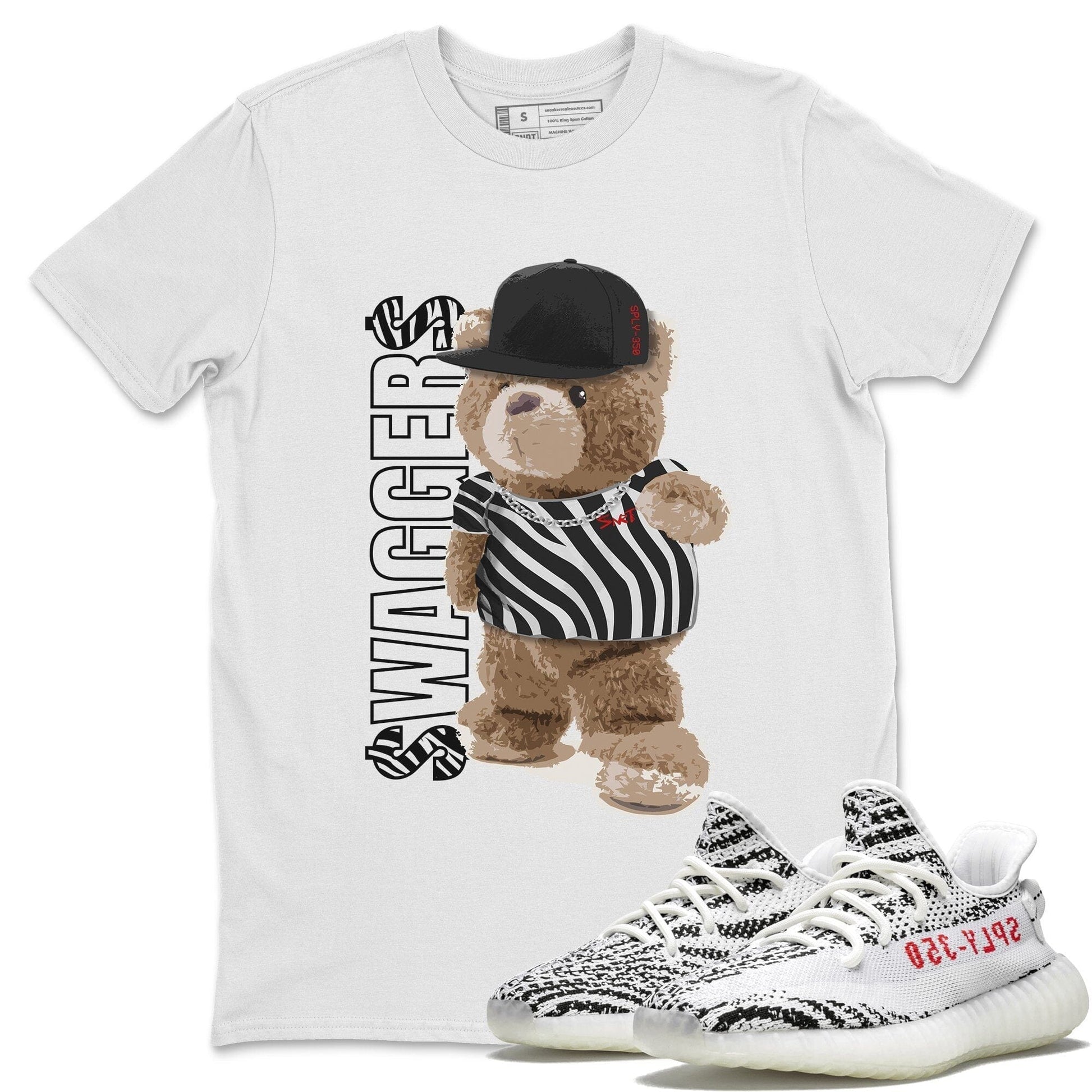 Yeezy 350 Zebra Sneaker Match Tees Bear Swaggers Sneaker Tees Yeezy 350 Zebra Sneaker Release Tees Unisex Shirts