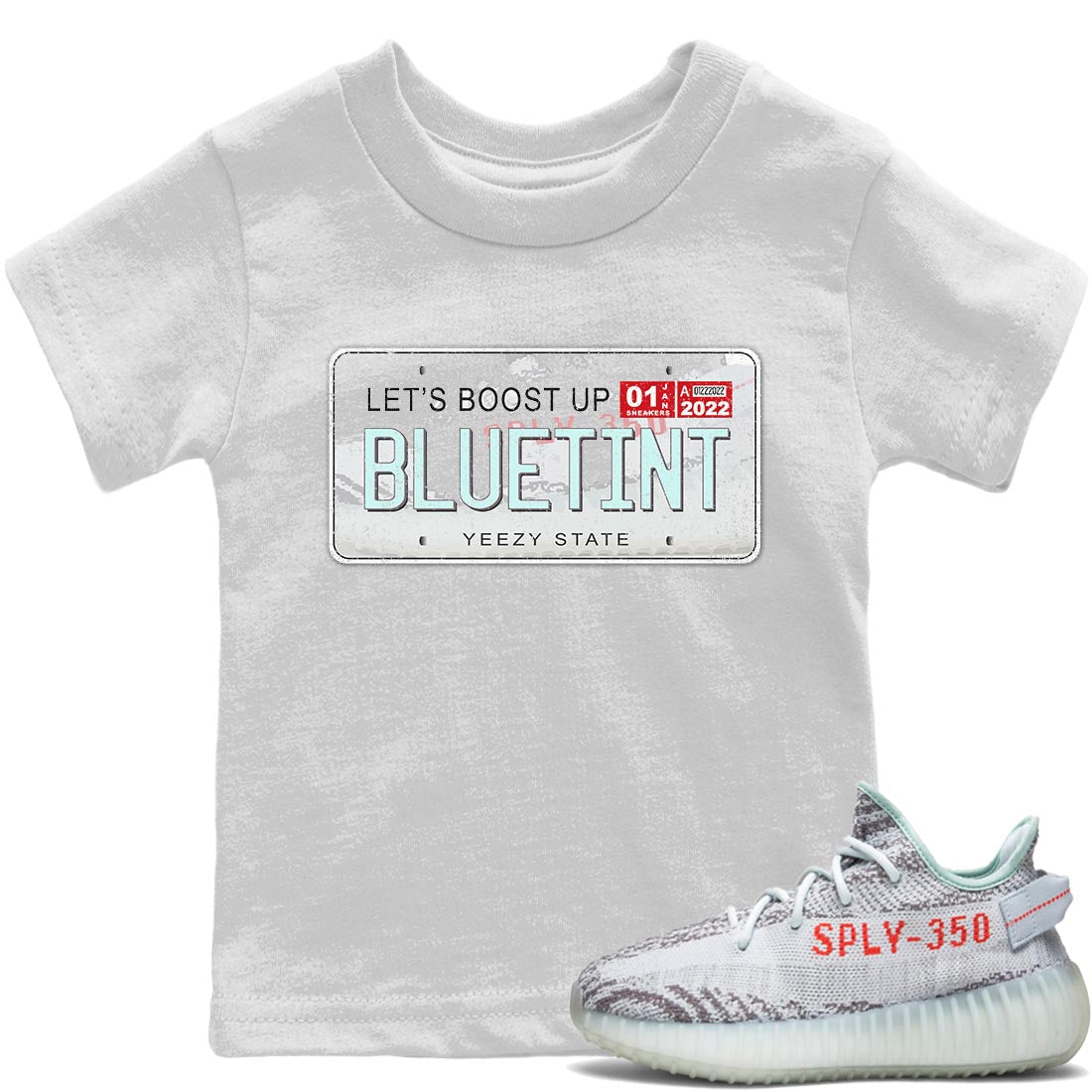 Yeezy 350 Blue Tint Sneaker Match Tees Yeezy Plate Sneaker Tees Yeezy 350 Blue Tint Sneaker Release Tees Kids Shirts