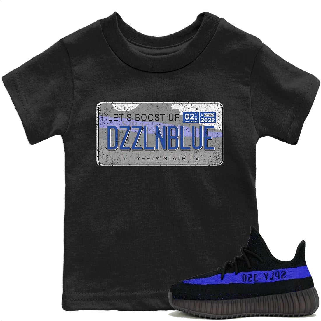 Yeezy 350 Dazzling Blue Sneaker Match Tees Yeezy Plate Sneaker Tees Yeezy 350 Dazzling Blue Sneaker Release Tees Kids Shirts