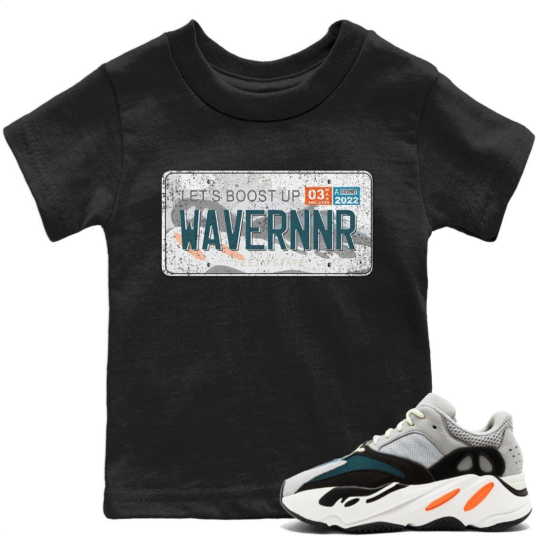 Yeezy 700 Wave Runner Sneaker Match Tees Yeezy Plate Sneaker Tees Yeezy 700 Wave Runner Sneaker Release Tees Kids Shirts