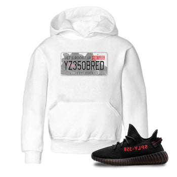 Yeezy 350 Bred shirt to match jordans Yeezy Plate sneaker tees Yeezy Boost 350 V2 Bred SNRT Sneaker Release Tees Baby Toddler White 1 T-Shirt