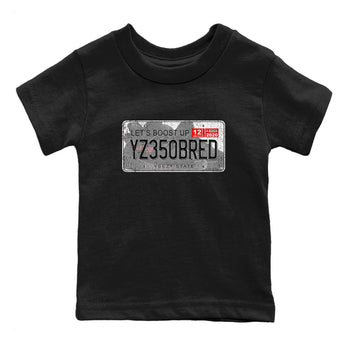 Yeezy 350 Bred shirt to match jordans Yeezy Plate sneaker tees Yeezy Boost 350 V2 Bred SNRT Sneaker Release Tees Baby Toddler Black 2 T-Shirt