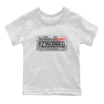 Yeezy 350 Bred shirt to match jordans Yeezy Plate sneaker tees Yeezy Boost 350 V2 Bred SNRT Sneaker Release Tees Baby Toddler White 2 T-Shirt