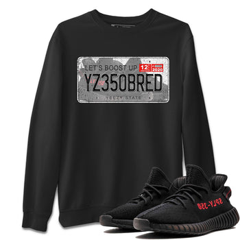 Yeezy 350 Bred shirt to match jordans Yeezy Plate sneaker tees Yeezy Boost 350 V2 Bred SNRT Sneaker Release Tees Unisex Black 1 T-Shirt