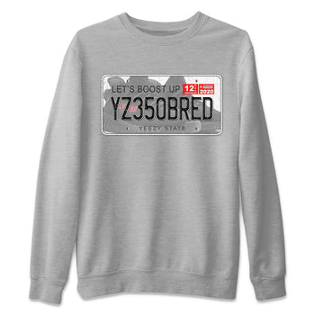 Yeezy 350 Bred shirt to match jordans Yeezy Plate sneaker tees Yeezy Boost 350 V2 Bred SNRT Sneaker Release Tees Unisex Heather Grey 2 T-Shirt