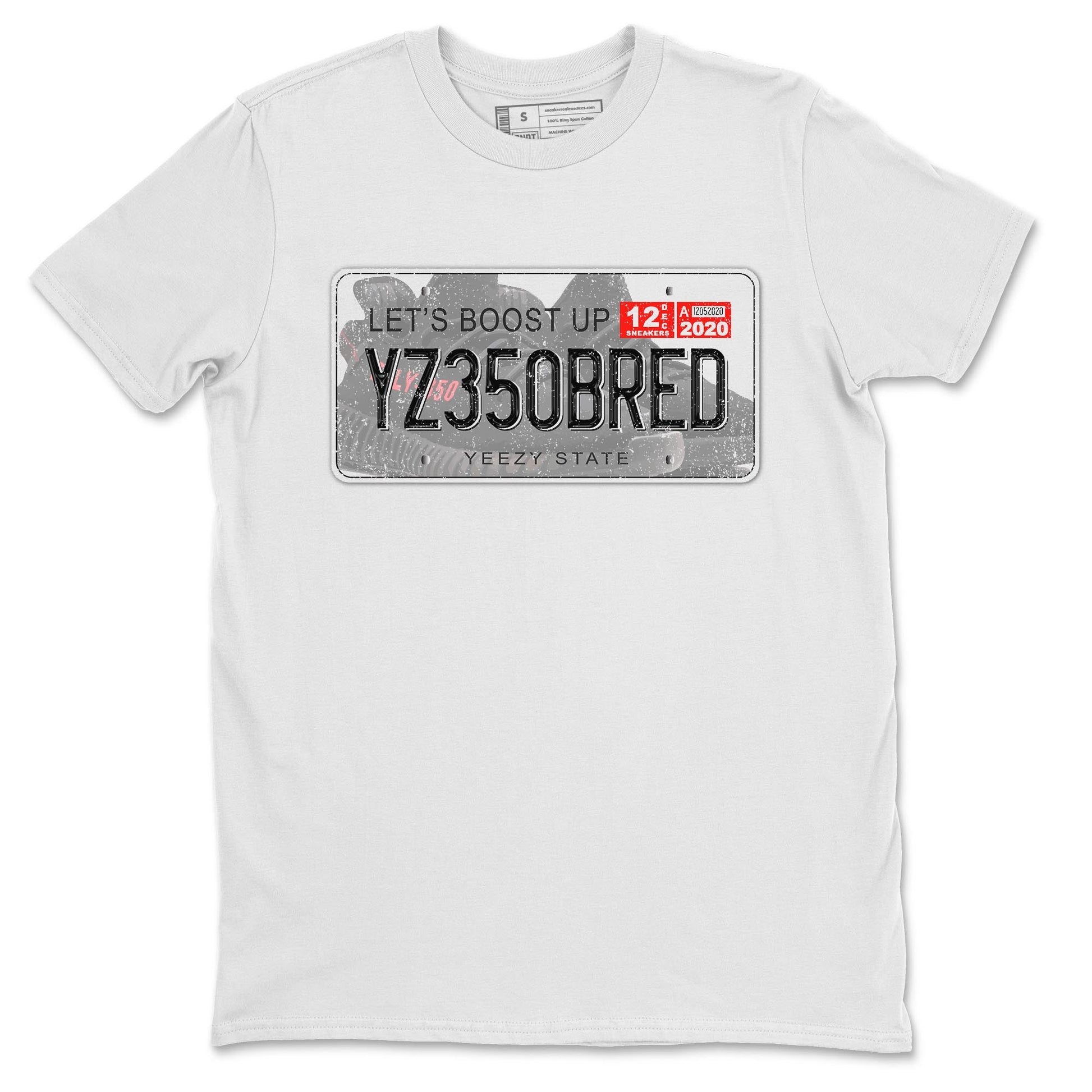 Yeezy 350 Bred shirt to match jordans Yeezy Plate sneaker tees Yeezy Boost 350 V2 Bred SNRT Sneaker Release Tees Unisex White 2 T-Shirt