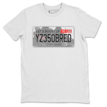 Yeezy 350 Bred shirt to match jordans Yeezy Plate sneaker tees Yeezy Boost 350 V2 Bred SNRT Sneaker Release Tees Unisex White 2 T-Shirt