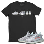 Yeezy 350 Blue Tint Sneaker Match Tees Yeezy Prelude Sneaker Tees Yeezy 350 Blue Tint Sneaker Release Tees Unisex Shirts