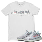 Yeezy 350 Blue Tint Sneaker Match Tees Yeezy Prelude Sneaker Tees Yeezy 350 Blue Tint Sneaker Release Tees Unisex Shirts