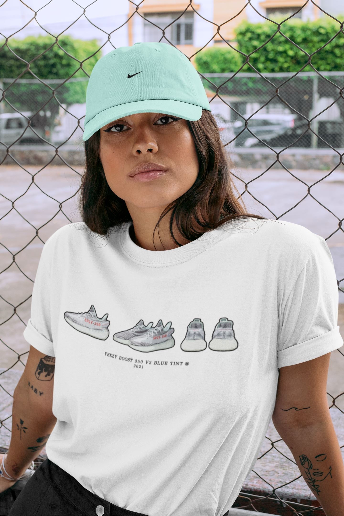 Yeezy 350 Blue Tint Sneaker Match Tees Yeezy Prelude Sneaker Tees Yeezy 350 Blue Tint Sneaker Release Tees Unisex Shirts