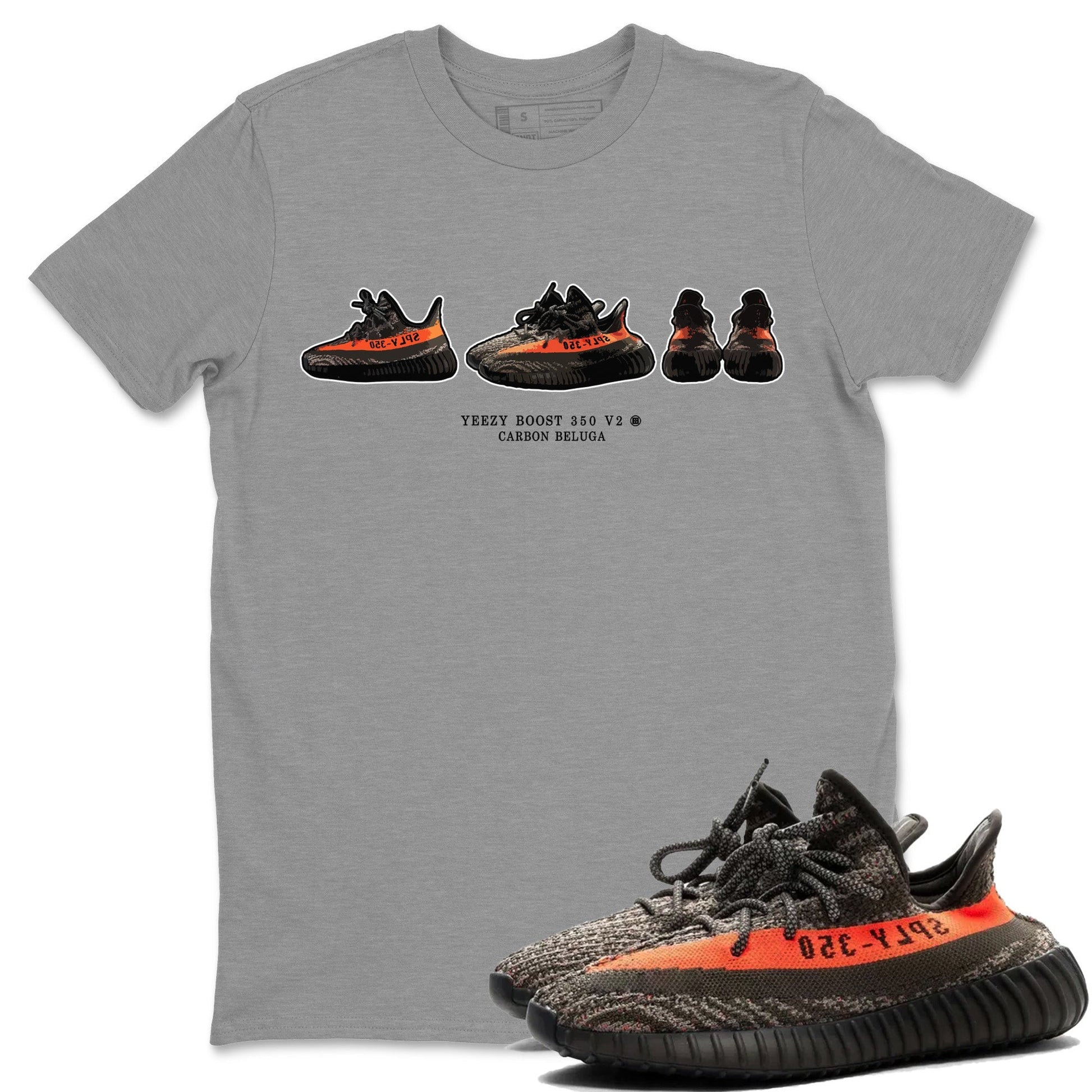 Yeezy 350 Carbon Beluga Sneaker Match Tees Yeezy Prelude Sneaker Tees Yeezy 350 Carbon Beluga Sneaker Release Tees Unisex Shirts