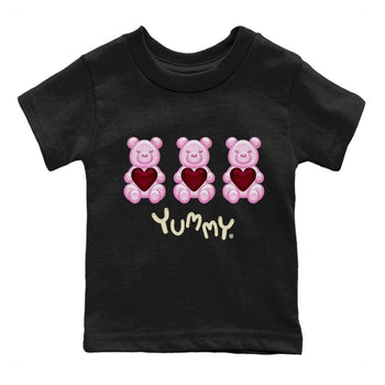 Dunk Valentines Day Sneaker Match Tees Yummy Bear Sneaker Tees Nike Dunk Valentine's Day Sneaker SNRT Sneaker Tees Kids Shirts