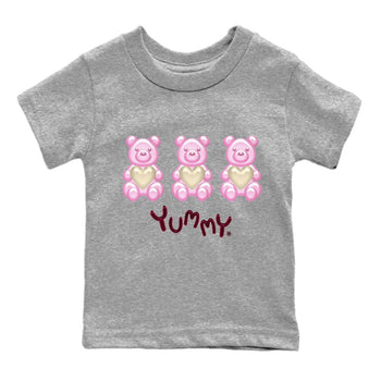 Dunk Valentines Day Sneaker Match Tees Yummy Bear Sneaker Tees Nike Dunk Valentine's Day Sneaker SNRT Sneaker Tees Kids Shirts