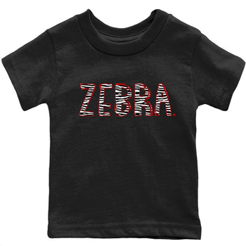 Yeezy 350 Zebra Sneaker Match Tees Zebra Letters Sneaker Tees Yeezy 350 Zebra Sneaker Release Tees Kids Shirts