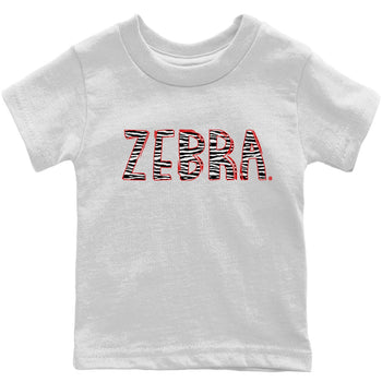 Yeezy 350 Zebra Sneaker Match Tees Zebra Letters Sneaker Tees Yeezy 350 Zebra Sneaker Release Tees Kids Shirts