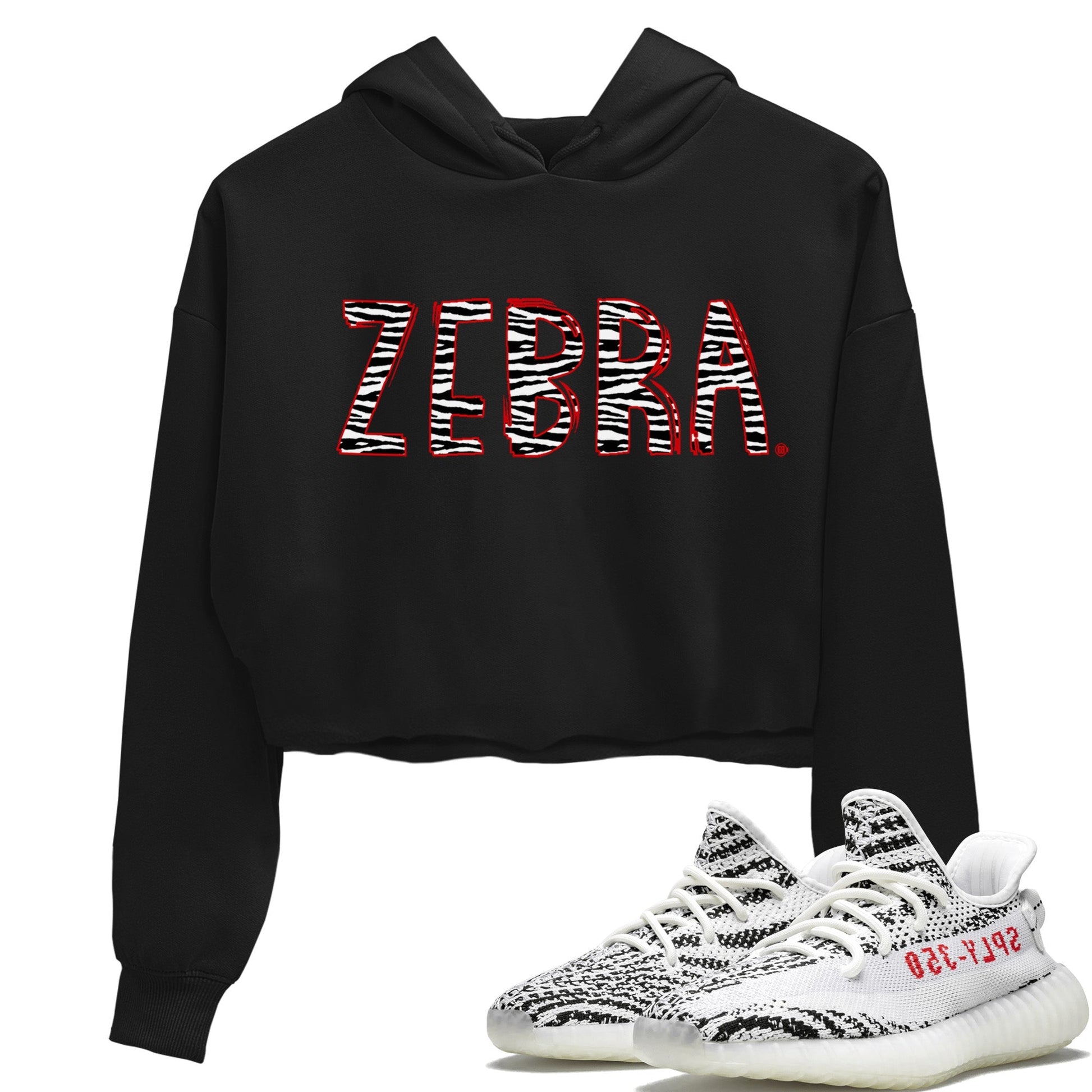 Yeezy 350 Zebra Sneaker Match Tees Zebra Letters Sneaker Tees Yeezy 350 Zebra Sneaker Release Tees Women's Shirts