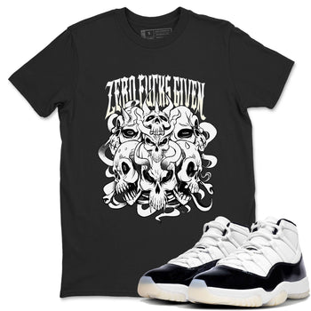 AJ11 Gratitude shirt to match jordans Zero Fucks Given sneaker tees 11s Gratitude SNRT Sneaker Release Tees unisex cotton Black 1 crew neck shirt