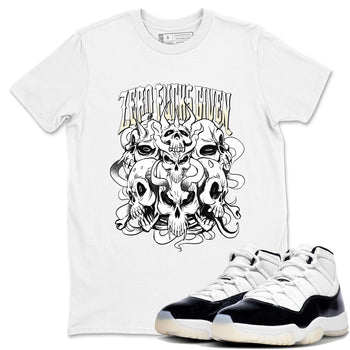 AJ11 Gratitude shirt to match jordans Zero Fucks Given sneaker tees 11s Gratitude SNRT Sneaker Release Tees unisex cotton White 1 crew neck shirt