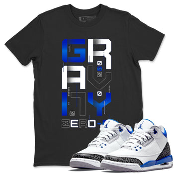 Jordan 3 Racer Blue Sneaker Match Tees Zero Gravity Sneaker Tees Jordan 3 Racer Blue Sneaker Release Tees Unisex Shirts