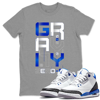 Jordan 3 Racer Blue Sneaker Match Tees Zero Gravity Sneaker Tees Jordan 3 Racer Blue Sneaker Release Tees Unisex Shirts