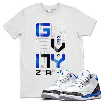 Jordan 3 Racer Blue Sneaker Match Tees Zero Gravity Sneaker Tees Jordan 3 Racer Blue Sneaker Release Tees Unisex Shirts