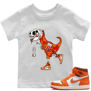 Jordan 1 Starfish unique Halloween sneaker tee Zombie Dino Sneaker Tees Jordan 1 Starfish Sneaker Release Tees Kids Shirts