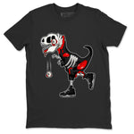 Jordan 4 Black Canvas unique Halloween sneaker tee Zombie Dino Sneaker Tees Jordan 4 Black Canvas Sneaker Release Tees Unisex Shirts