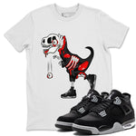 Jordan 4 Black Canvas unique Halloween sneaker tee Zombie Dino Sneaker Tees Jordan 4 Black Canvas Sneaker Release Tees Unisex Shirts