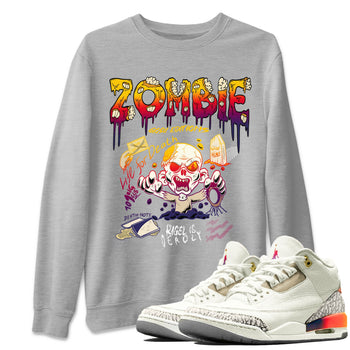 Air Jordan 3 X J Balvin shirt to match jordans Zombie Grave sneaker tees Air Jordan 3 X J Balvin SNRT Sneaker Release Tees LGBT Pride T-Shirt Unisex Heather Grey 1 T-Shirt