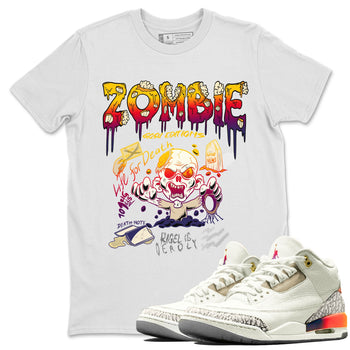 Air Jordan 3 X J Balvin shirt to match jordans Zombie Grave sneaker tees Air Jordan 3 X J Balvin SNRT Sneaker Release Tees LGBT Pride T-Shirt Unisex White 1 T-Shirt